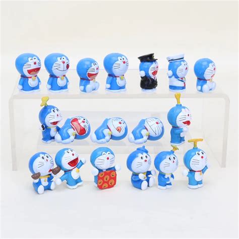 3cm Japan Anime Cartoon Cute Doraemon Figure Doraemon Mini Cat PVC ...