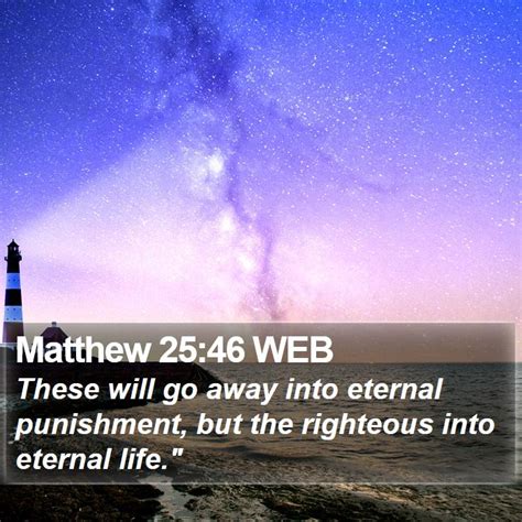 Matthew 25:46 WEB Scriptures Images