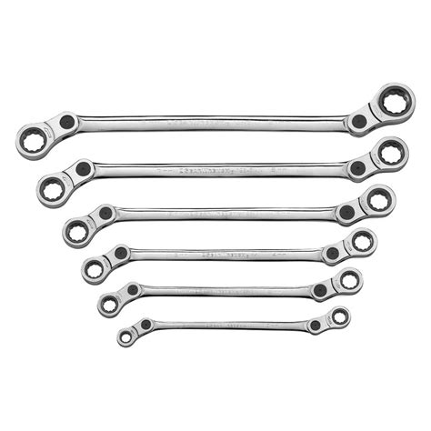 GearWrench® 85490 - Metric Indexing Double Box Ratcheting Wrench Set (6 ...