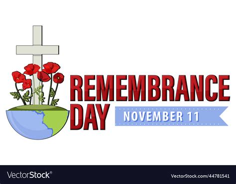 Remembrance day logo design Royalty Free Vector Image