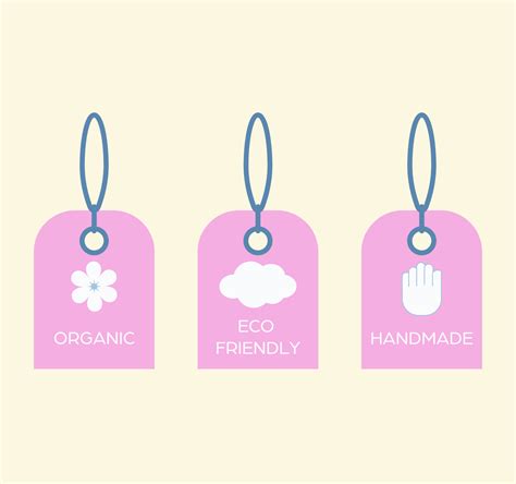 Pink vector clothing labels set. 23133634 Vector Art at Vecteezy