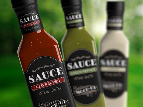 Sauce Bottle Mockup by Artem Yakimchuk on Dribbble