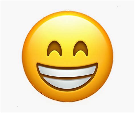 Transparent Iphone Emoji Faces Png - Smiling With Teeth Emoji, Png ...