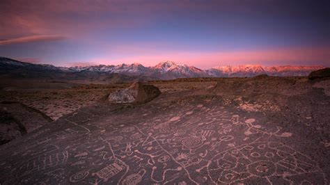 Sky Rock petroglyphs in the Volcanic Tablelands near Bishop, California - Bing™ Wallpaper Gallery