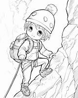 Mountain Climbing Coloring Pages sketch template