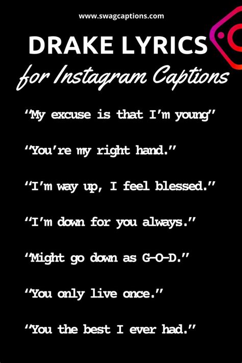 Best Drake Lyrics for Instagram Captions