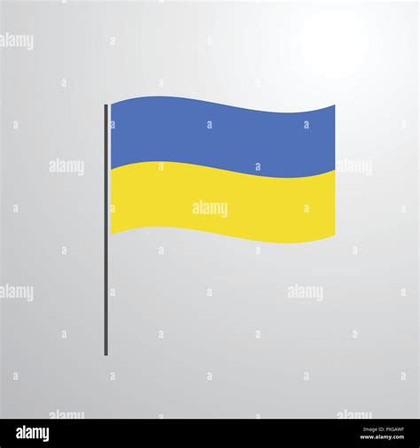 Ukraine waving Flag Stock Vector Image & Art - Alamy