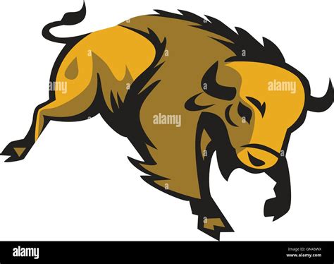 Charging bison hi-res stock photography and images - Alamy