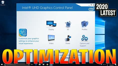 How to Optimize Intel HD Graphics Control Panel - YouTube