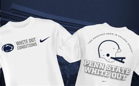 Penn State Unveils 2023 White Out Shirt | Onward State