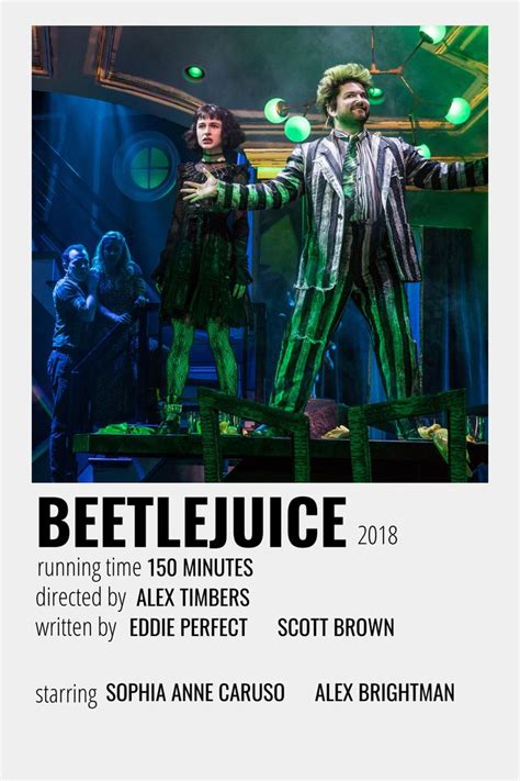 the poster for beetlejuice, starring in broadway's upcoming musical ...