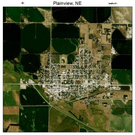 Aerial Photography Map of Plainview, NE Nebraska