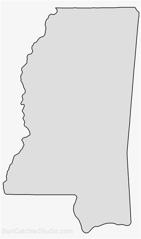 Download Transparent Map Outline, State Outline, Map Puzzle, Us States, - Mississippi State ...