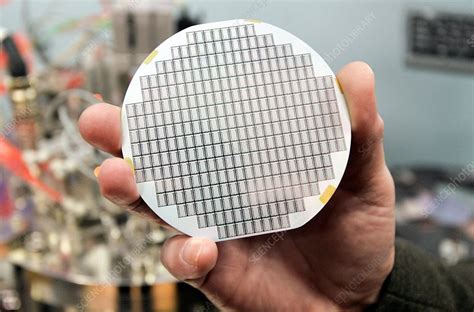 Semiconductor wafer - Stock Image - C037/7970 - Science Photo Library