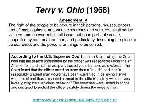 PPT - Terry v. Ohio (1968) PowerPoint Presentation, free download - ID:9381540