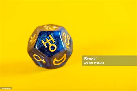 Astrology Dice With Symbol Of The Planet Uranus Stock Photo - Download ...