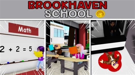 Our first day at Brookhaven College and issues flip BAD! | Roblox ...