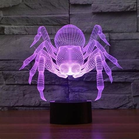 Spider 3D Illusion Lamp - Boffo Lights | 3d illusion lamp, Lamp, 3d lamp