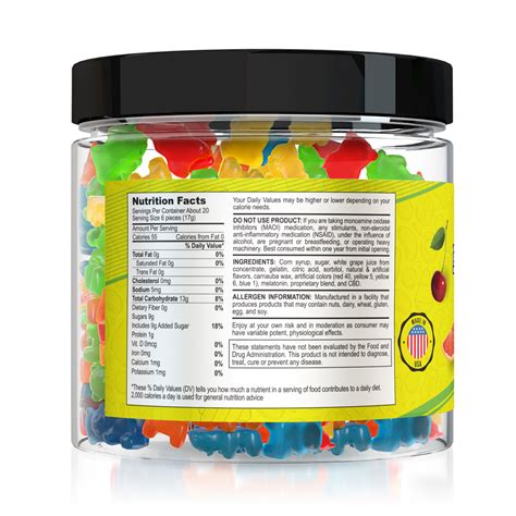 Yum Yum Gummies 1500mg CBD Infused Gummy Bears | CBD Edibles