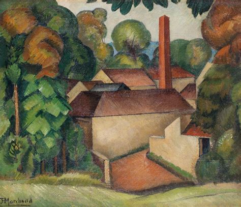 Jean Marchand, Cubist landscape. - Bukowskis