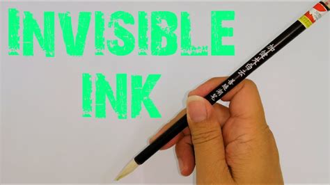 How to make invisible ink experiment at home | cool - YouTube