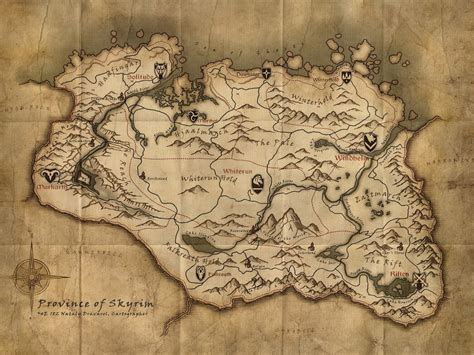 High Resolution Skyrim Maps - GamingReality