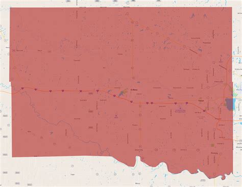 12n 6w Canadian County Oklahoma Map - Map