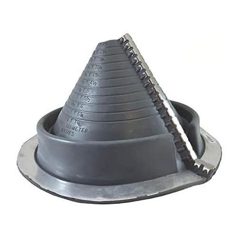 round base pipe flashing boot: #802 (rf802g) retrofit gray epdm flexible pipe flashing (for od ...