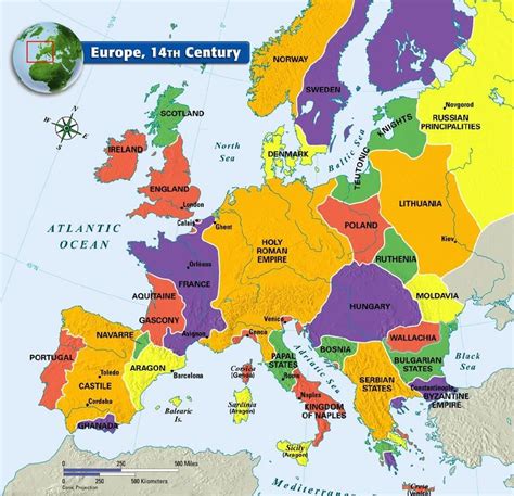 Medieval Map of Europe - Mr. Colwell's 7th Grade World History Class