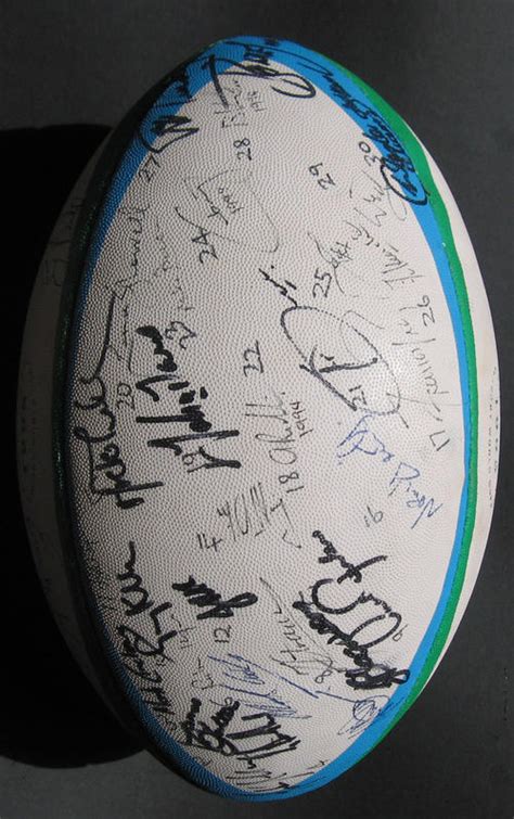 Rugby - 1994 SOUTH AFRICA SIGNED RUGBY BALL ( 44 AUTOGRAPHS ) SPRINGBOK + N.Z ALL BLACKS was ...