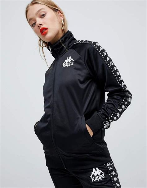 Kappa Tracksuit Jacket With Logo Front And Banda Logo Taping Two-Piece ...