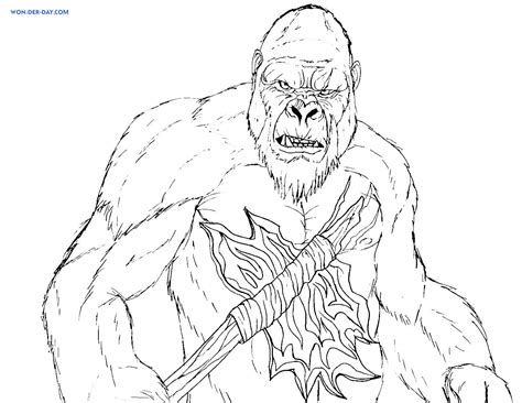 King Kong Coloring Pages | Print and Color