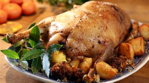 BBC One - Nigel Slater's 12 Tastes of Christmas, Episode 2, Roast goose with chickpea and lemon ...