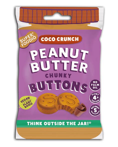 Superfoodio - Peanut Butter Buttons - Coco Crunch