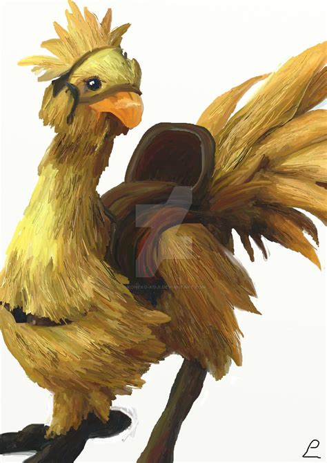 Saddled Chocobo (FFXV) by Koneko-Koji on DeviantArt