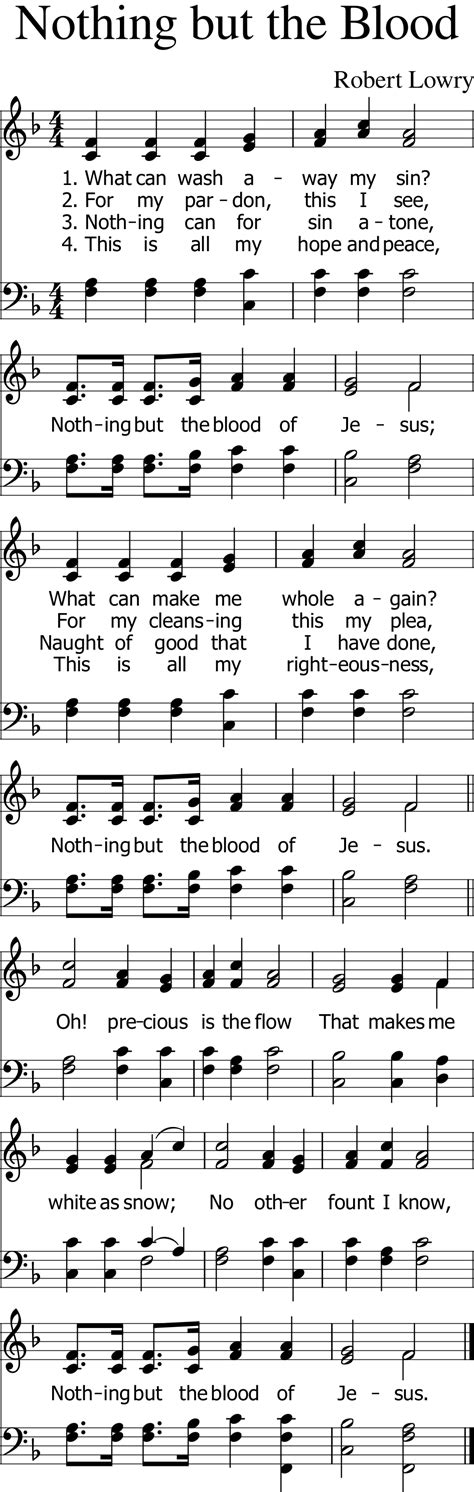 #235: Nothing But the Blood sheet music | Mobile Hymns