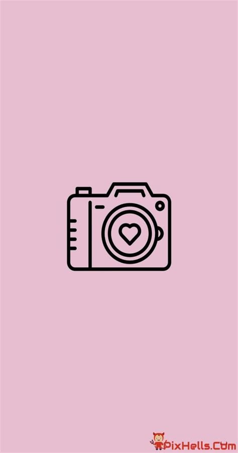 Camera Pink Icon Aesthetic Wallpapers Free Download | Instagram highlight icons, Instagram logo ...