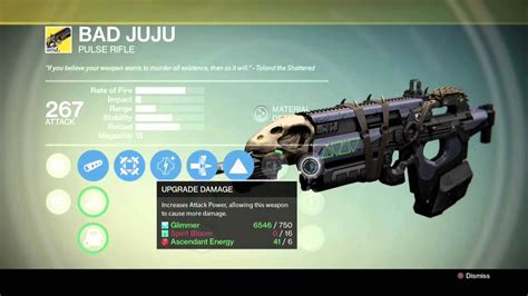 Destiny BAD JUJU Exotic Pulse Rifle - YouTube