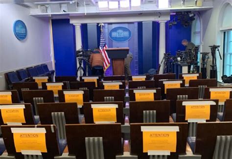 White House Briefing Room Seating Chart Has Been Rearranged to Increase Social Distancing - Hide ...