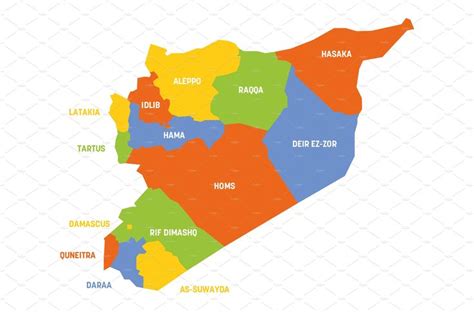 Map of Syria's Governorates