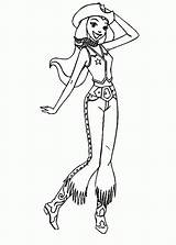 Cowgirl Coloring Page  Home sketch template