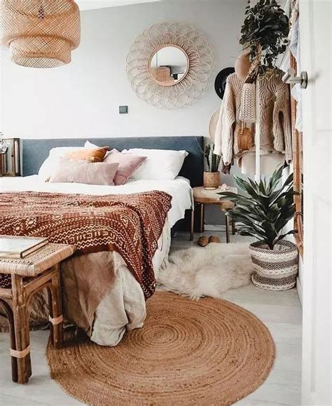 12+ Brilliant Minimalist Bohemian Bedroom Design Ideas | Bohemian ...