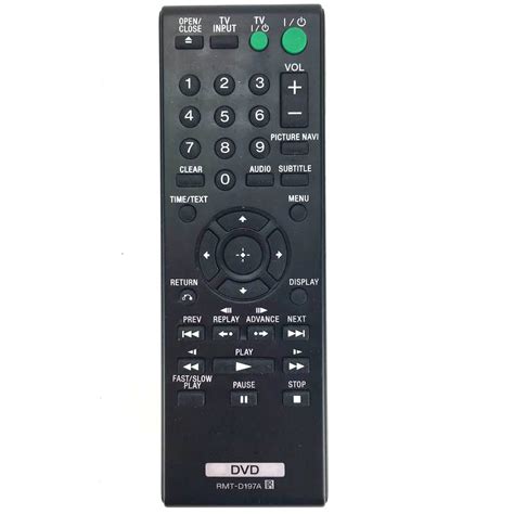 New Replace RMT D197A For Sony DVD Player Remote Control DVPSR201P DVP ...