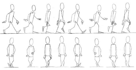 25 Best Walk Cycle Animation Videos and keyframe illustrations | Walking animation, Frame by ...