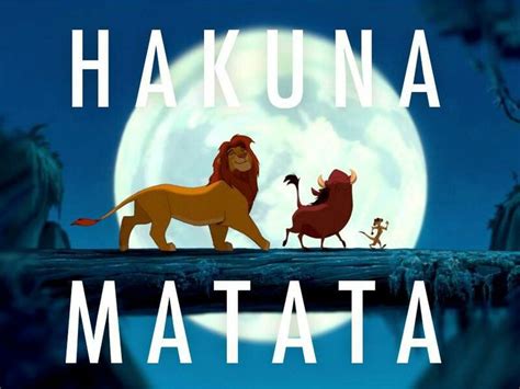 Hakuna matata | Lion king songs, Disney song lyrics, Disney songs