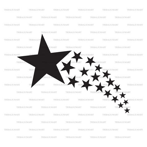 Shooting Star. Cut Files for Cricut. Clip Art Silhouette eps - Etsy