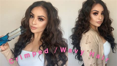 How to get Crimped/Wavy Hair Tutorial! Using Bed head Deep Waver - YouTube