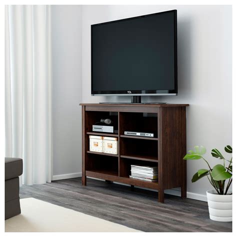 IKEA - BRUSALI TV bench brown Floating Shelf Under Tv, Floating Shelves ...