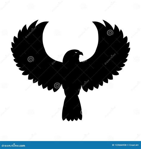 Falcon Vector.Falcon Icon Silhouette Vector Illustration. Stock Vector - Illustration of black ...