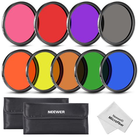 Neewer 9pcs 52mm Complete Full Color Lens Filter Set for SLR Camera Lens | eBay